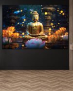 Golden Buddha Canvas Art ( 2x3 Fit )