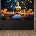 Golden Buddha Canvas Art ( 2x3 Fit )