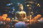 Golden Buddha Canvas Art ( 2x3 Fit ) - Image 2