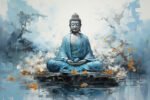 Blue Buddha Wall Art ( 2x3 Fit ) - Image 2