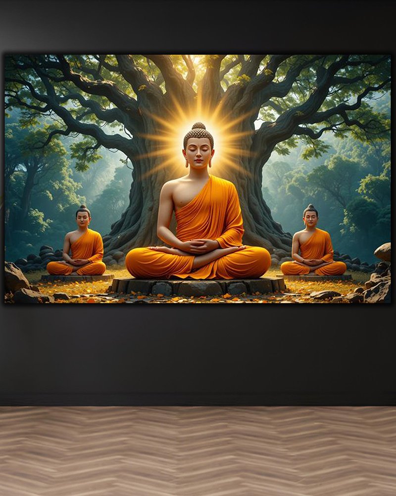 110 a Enlightened Buddha Canvas Art ( 16x24 ") - Image 1