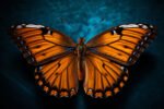 Orange Monarch Butterfly Wall Art ( 16x24" ) - Image 2