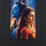 Shiva Parvati Spiritual Wall Art (2x3 Fit)