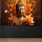 Golden Buddha Canvas Art (16x24")