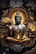 Buddha Enlightenment Wall Art ( 16x24") - Image 2