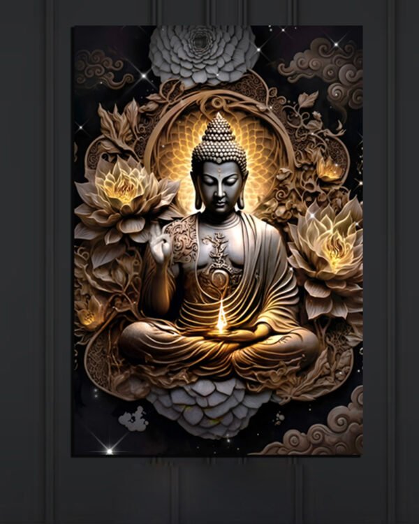 Buddha Enlightenment Wall Art ( 16x24")