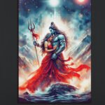 Divine Shiva Parvati Canvas Art (16x24")