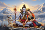 Shiva Parvati Divirt Printne ( 2x3 Fit ) - Image 2