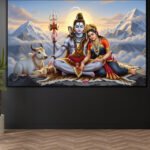 Shiva Parvati Divirt Printne ( 2x3 Fit )