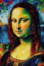 Colorful Mona Lisa Canvas (16x24") - Image 2