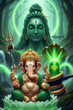 Shiva and Ganesha Spiritual Canvas Art (2x3 Fit) - Image 2