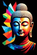 Vibrant Buddha Canvas Art (16x24") - Image 2