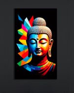 Vibrant Buddha Canvas Art (16x24")