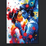 Radha Krishna Art Canvas (16x24")
