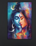 Shiva Parvati Divine Art Canvas (2x3 Fit )