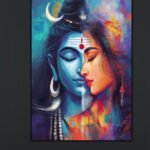 Shiva Parvati Divine Art Canvas (2x3 Fit )