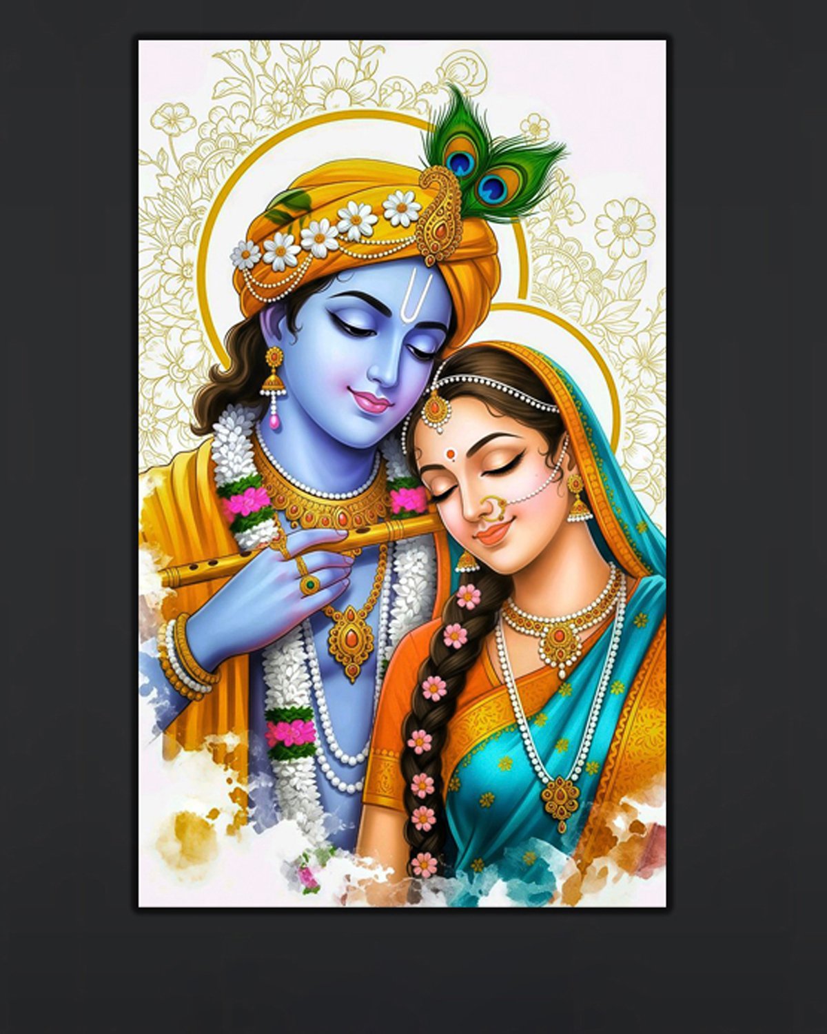 148 a Radha Krishna Wall Art (16x24") - Image 1