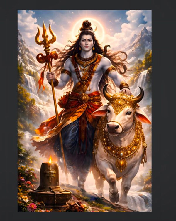 Lord Shiva Divine Art Poster (2x3 Fit )