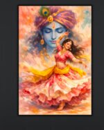 Radha Krishna Devotional Art Canvas (2x3 Fit)