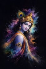 Divine Krishna Portrait (16x24") - Image 2