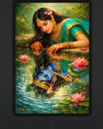 Radha Krishna Art Print (16x24")