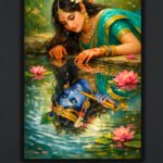 Radha Krishna Art Print (16x24")
