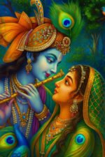 Radha Krishna Canvas Art  (16x24") - Image 2