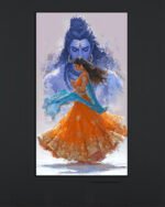 Lord Shiva & Dancing Woman Art Print (2x3 Fit)