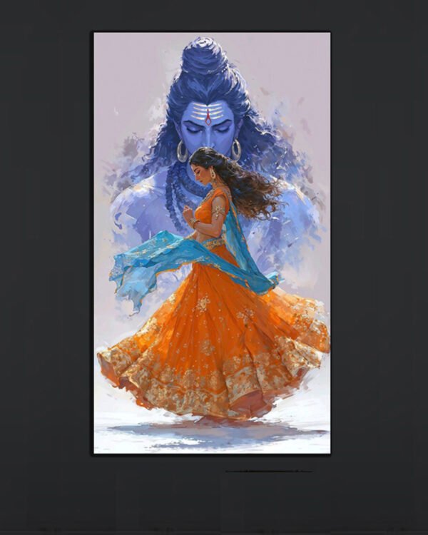 Lord Shiva & Dancing Woman Art Print (2x3 Fit)