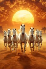 Galloping White Horses Wall Art (16x24") - Image 2