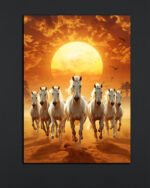 Galloping White Horses Wall Art (16x24")