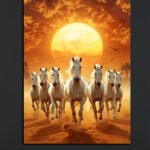 Galloping White Horses Wall Art (16x24")