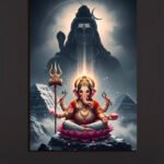 Divine Shiva & Ganesha Wall Art (2x3 Fit)