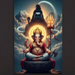 Shiva and Ganesha Divine Art Print (2x3 Fit)