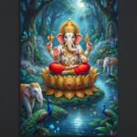 Ganesh Divine Art Print ( 16x24)