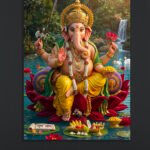 Lord Ganesha Wall Art (16x24 ")