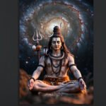 Shiva Cosmic Meditation Canvas (16x24 " )