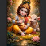 Lord Krishna Canvas Art (2x3 Fit)