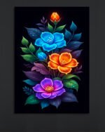 Floral Glow Canvas Art (16x24")
