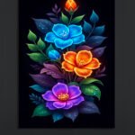Floral Glow Canvas Art (16x24")