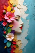 Floral Harmony Wall Art (2x3 Fit) - Image 2