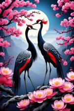 Elegant Crane Art Print (2x3 Fit) - Image 2