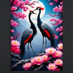 Elegant Crane Art Print (2x3 Fit)