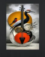 Musical Bird Art Sculpture (16x24")
