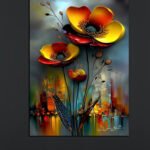 Vibrant Floral Canvas Art (2x3 Fit)