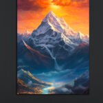 Majestic Mountain Canvas Art (2x3 Fit)