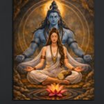 Divine Shiva Parvati Canvas Art (2x3 Fit )