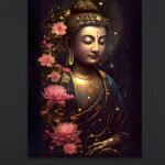 Golden Buddha Wall Art (2x3 Fit)
