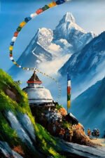 Himalayan Landscape Painting (16x24") - Image 2