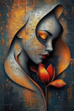 Modern Abstract Woman Canvas (2x3 Fit) - Image 2